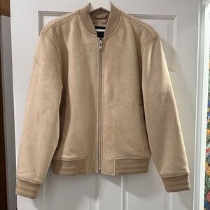 Abercrombie & Fitch Beige Bomber Jacket